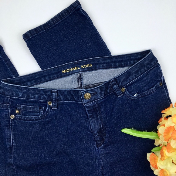 Michael Kors Denim - MICHAEL KORS Dark Wash Straight Capri Jeans Size 6